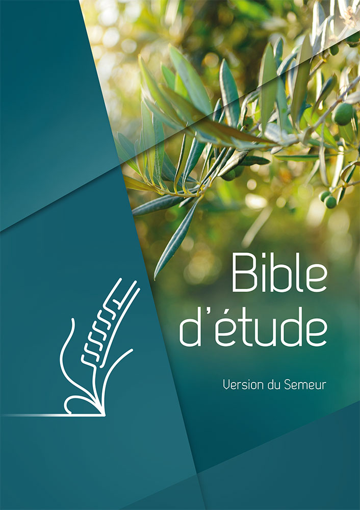 Bible d'étude Semeur 2015 couverture rigide verte, olivier, tranche blanche