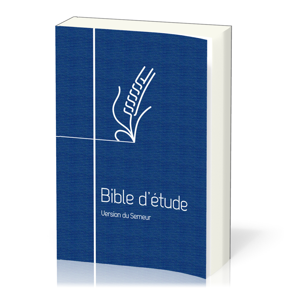 Bible d'étude Semeur 2015 couverture souple bleue tranche blanche