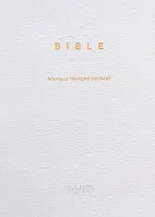 Bible Nouvelle Français courant souple cuir blanc tranche or avec deutérocanoniques