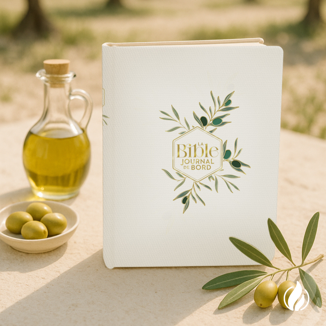   NOUVEAUTÉ  Foi &amp; créativité, avec la Bible Journal de Bord - motifs olives   