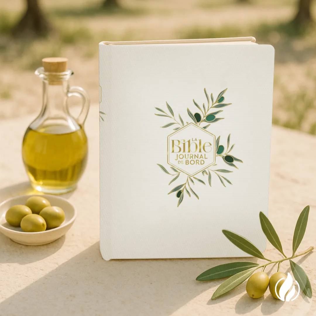   NOUVEAUTÉ  Foi &amp; créativité, avec la Bible Journal de Bord - motifs olives   